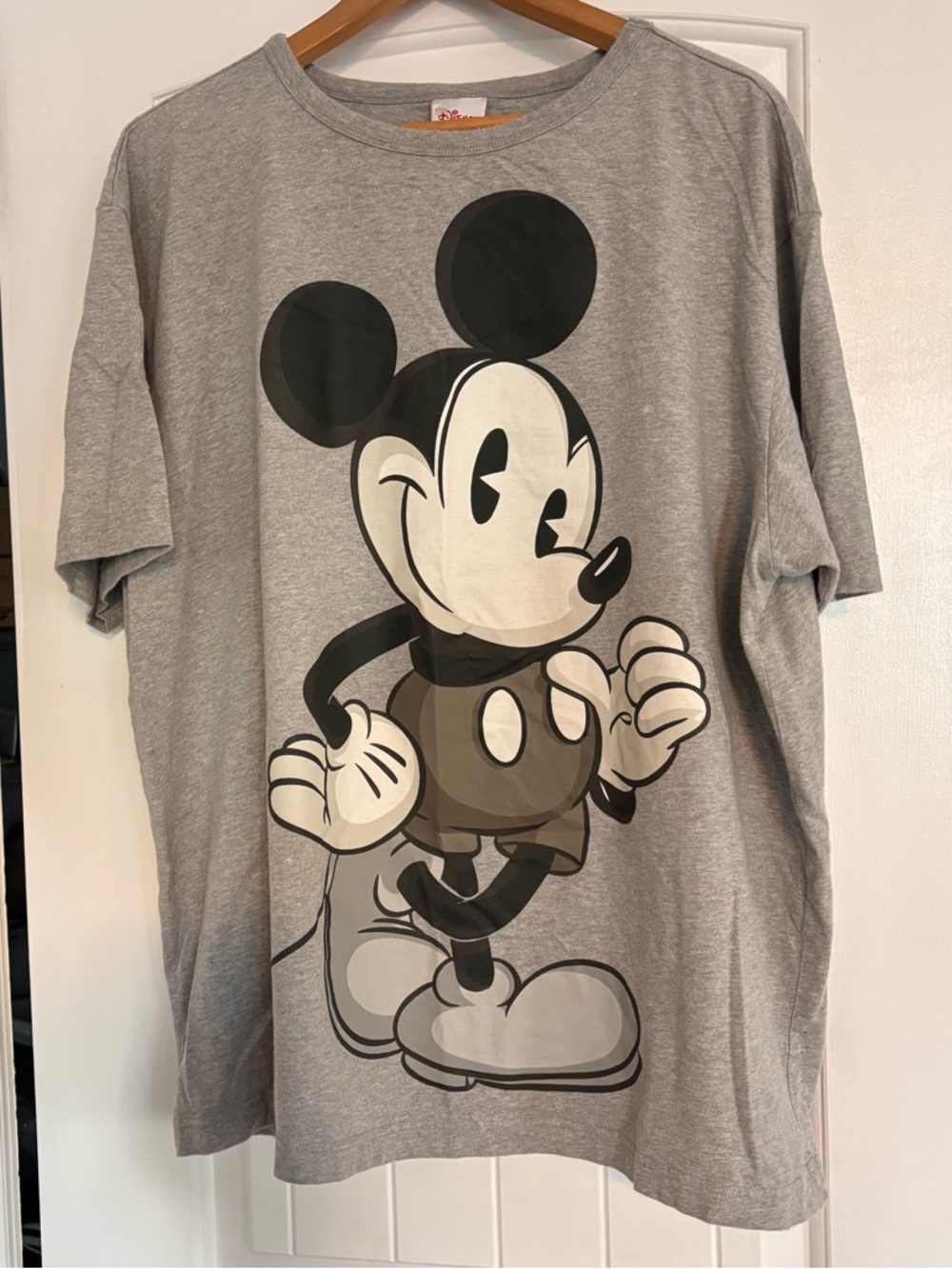 Disney Store Heather Grey Logo Tee with Red Tag